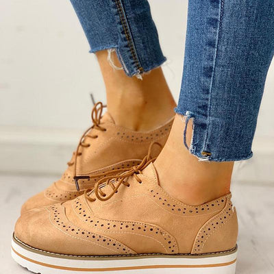 Hollow Out Pattern Lace-up Platform Shoes - Shop Shiningbabe - Womens Fashion Online Shopping Offering Huge Discounts on Shoes - Heels, Sandals, Boots, Slippers; Clothing - Tops, Dresses, Jumpsuits, and More.