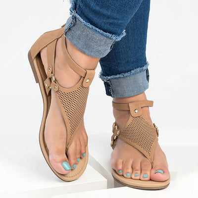 Roman Lace-up Women's Hollow Flat Sandals - Shop Shiningbabe - Womens Fashion Online Shopping Offering Huge Discounts on Shoes - Heels, Sandals, Boots, Slippers; Clothing - Tops, Dresses, Jumpsuits, and More.