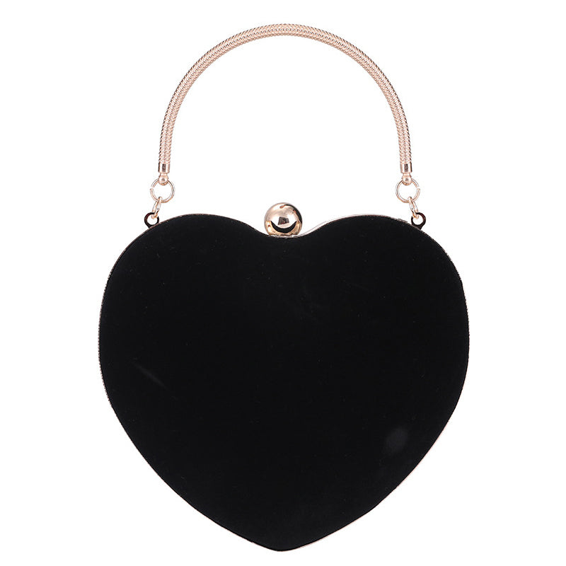 Solid Heart Design Evening Handbags