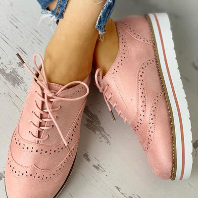 Hollow Out Pattern Lace-up Platform Shoes - Shop Shiningbabe - Womens Fashion Online Shopping Offering Huge Discounts on Shoes - Heels, Sandals, Boots, Slippers; Clothing - Tops, Dresses, Jumpsuits, and More.