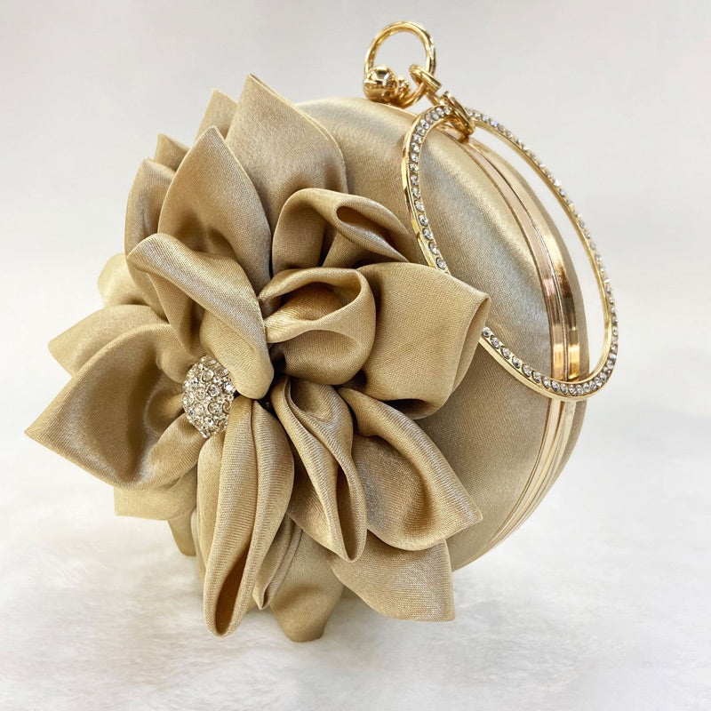 Flower Rhinestone Design Handbags