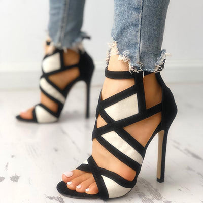 Fashion Bandage Openwork Open Toe Sandals - Shop Shiningbabe - Womens Fashion Online Shopping Offering Huge Discounts on Shoes - Heels, Sandals, Boots, Slippers; Clothing - Tops, Dresses, Jumpsuits, and More.