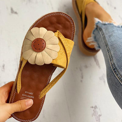 Toe Post Flower Design Flat Sandals - Shop Shiningbabe - Womens Fashion Online Shopping Offering Huge Discounts on Shoes - Heels, Sandals, Boots, Slippers; Clothing - Tops, Dresses, Jumpsuits, and More.