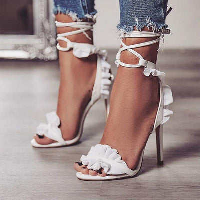 Pointed Cross Strap Heels - Shop Shiningbabe - Womens Fashion Online Shopping Offering Huge Discounts on Shoes - Heels, Sandals, Boots, Slippers; Clothing - Tops, Dresses, Jumpsuits, and More.