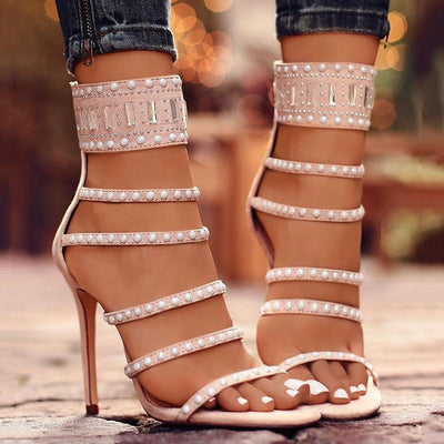 Hot Drilling Versatile Pointed High Heels - Shop Shiningbabe - Womens Fashion Online Shopping Offering Huge Discounts on Shoes - Heels, Sandals, Boots, Slippers; Clothing - Tops, Dresses, Jumpsuits, and More.