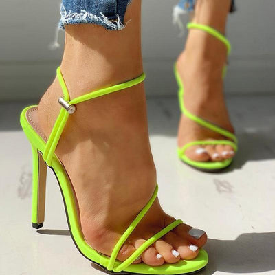 Open Toe Slingback Thin Heeled Sandals - Shop Shiningbabe - Womens Fashion Online Shopping Offering Huge Discounts on Shoes - Heels, Sandals, Boots, Slippers; Clothing - Tops, Dresses, Jumpsuits, and More.