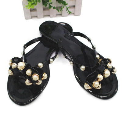Women's Fashion Bow Pearl Slippers - Shop Shiningbabe - Womens Fashion Online Shopping Offering Huge Discounts on Shoes - Heels, Sandals, Boots, Slippers; Clothing - Tops, Dresses, Jumpsuits, and More.