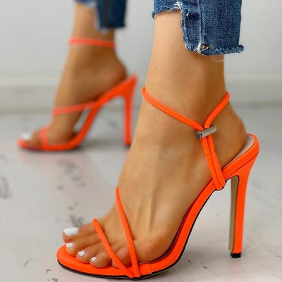 Open Toe Slingback Thin Heeled Sandals - Shop Shiningbabe - Womens Fashion Online Shopping Offering Huge Discounts on Shoes - Heels, Sandals, Boots, Slippers; Clothing - Tops, Dresses, Jumpsuits, and More.