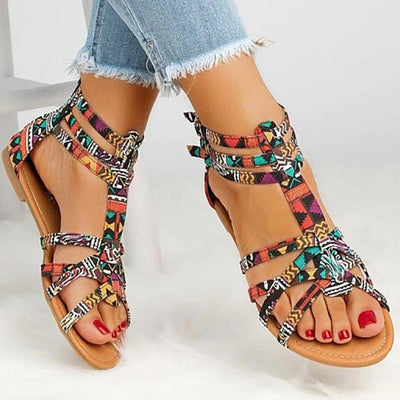 Suede Multi-Strap Crisscross Flat Sandals - Shop Shiningbabe - Womens Fashion Online Shopping Offering Huge Discounts on Shoes - Heels, Sandals, Boots, Slippers; Clothing - Tops, Dresses, Jumpsuits, and More.