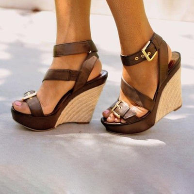 Women's Fashion Platform Straps Wedge Sandals - Shop Shiningbabe - Womens Fashion Online Shopping Offering Huge Discounts on Shoes - Heels, Sandals, Boots, Slippers; Clothing - Tops, Dresses, Jumpsuits, and More.
