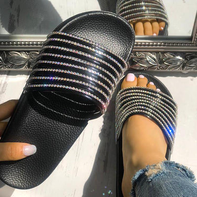 Casual Glossy Wild Sandals - Shop Shiningbabe - Womens Fashion Online Shopping Offering Huge Discounts on Shoes - Heels, Sandals, Boots, Slippers; Clothing - Tops, Dresses, Jumpsuits, and More.