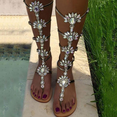 Fashion Rhinestone Open Toe Sandals - Shop Shiningbabe - Womens Fashion Online Shopping Offering Huge Discounts on Shoes - Heels, Sandals, Boots, Slippers; Clothing - Tops, Dresses, Jumpsuits, and More.