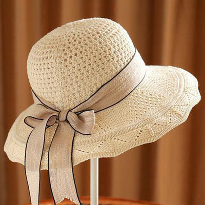 Bowkont Wide Brim Summer UV Protection Beach Straw Hat