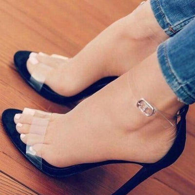 Transparent Film Sandals Super High Heel - Shop Shiningbabe - Womens Fashion Online Shopping Offering Huge Discounts on Shoes - Heels, Sandals, Boots, Slippers; Clothing - Tops, Dresses, Jumpsuits, and More.