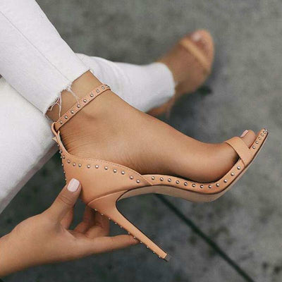 Fashion Simple Studded High Heels - Shop Shiningbabe - Womens Fashion Online Shopping Offering Huge Discounts on Shoes - Heels, Sandals, Boots, Slippers; Clothing - Tops, Dresses, Jumpsuits, and More.
