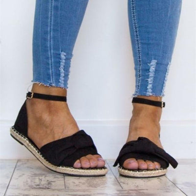 Rome Peep Toe Casual Flats Sandals - Shop Shiningbabe - Womens Fashion Online Shopping Offering Huge Discounts on Shoes - Heels, Sandals, Boots, Slippers; Clothing - Tops, Dresses, Jumpsuits, and More.