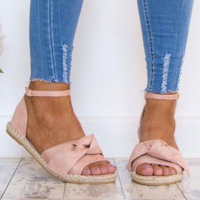 Rome Peep Toe Casual Flats Sandals - Shop Shiningbabe - Womens Fashion Online Shopping Offering Huge Discounts on Shoes - Heels, Sandals, Boots, Slippers; Clothing - Tops, Dresses, Jumpsuits, and More.