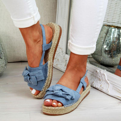 Women's Summer Casual Bow Tie Buckle Strap Flat Sandals - Shop Shiningbabe - Womens Fashion Online Shopping Offering Huge Discounts on Shoes - Heels, Sandals, Boots, Slippers; Clothing - Tops, Dresses, Jumpsuits, and More.